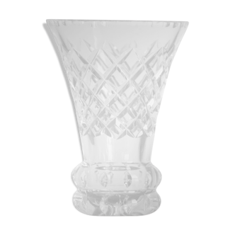 Cut crystal vase