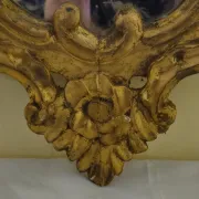 Antique mirror in carved and gilded wood – Rococo / Louis XV style