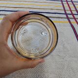 Pair of crystal stemmed bowls