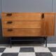 Cabinet en bois de rangement pour chaussures des années 1970