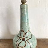 Handmade ceramic lamp base signed