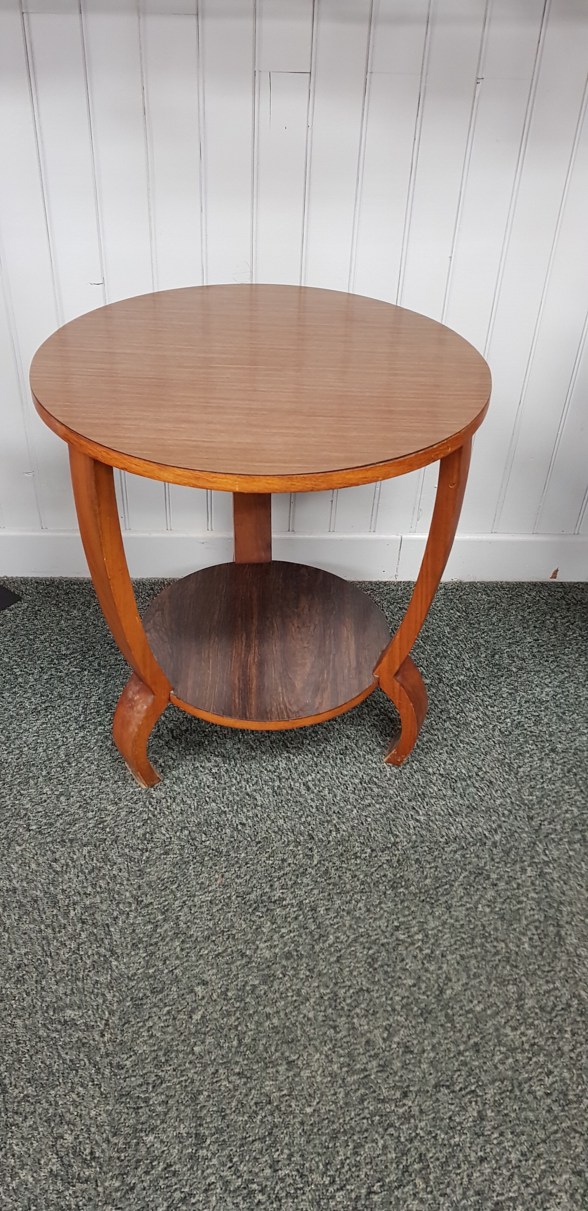 Round tripod vintage table