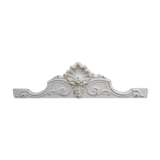 Wooden pediment patinated in chalk