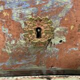Patinated pink chest of drawers