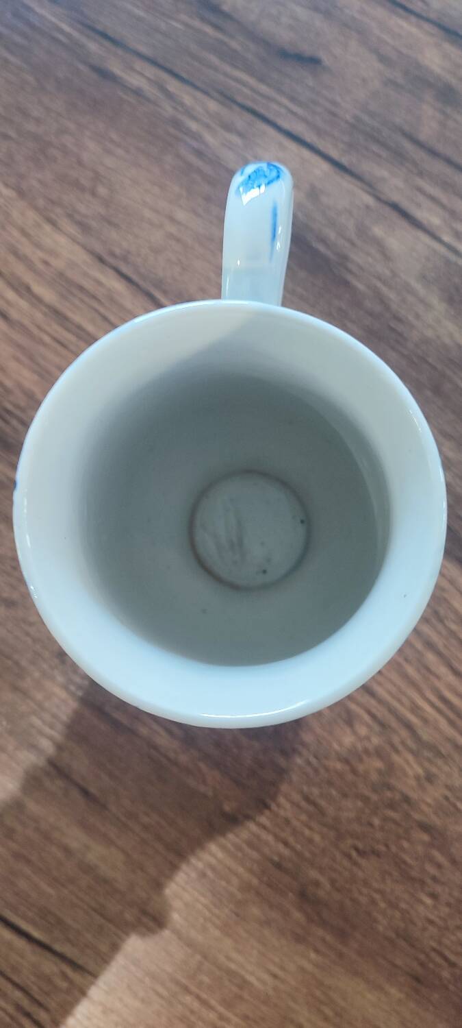 Antique Floral Porcelain Mug/Cup