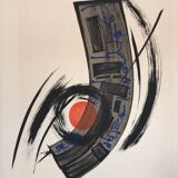 Lithograph by joseph (jef) banc, 1930-2021.