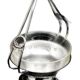 Art Nouveau sugar bowl, silver-plated brass, Poland, 1930s
