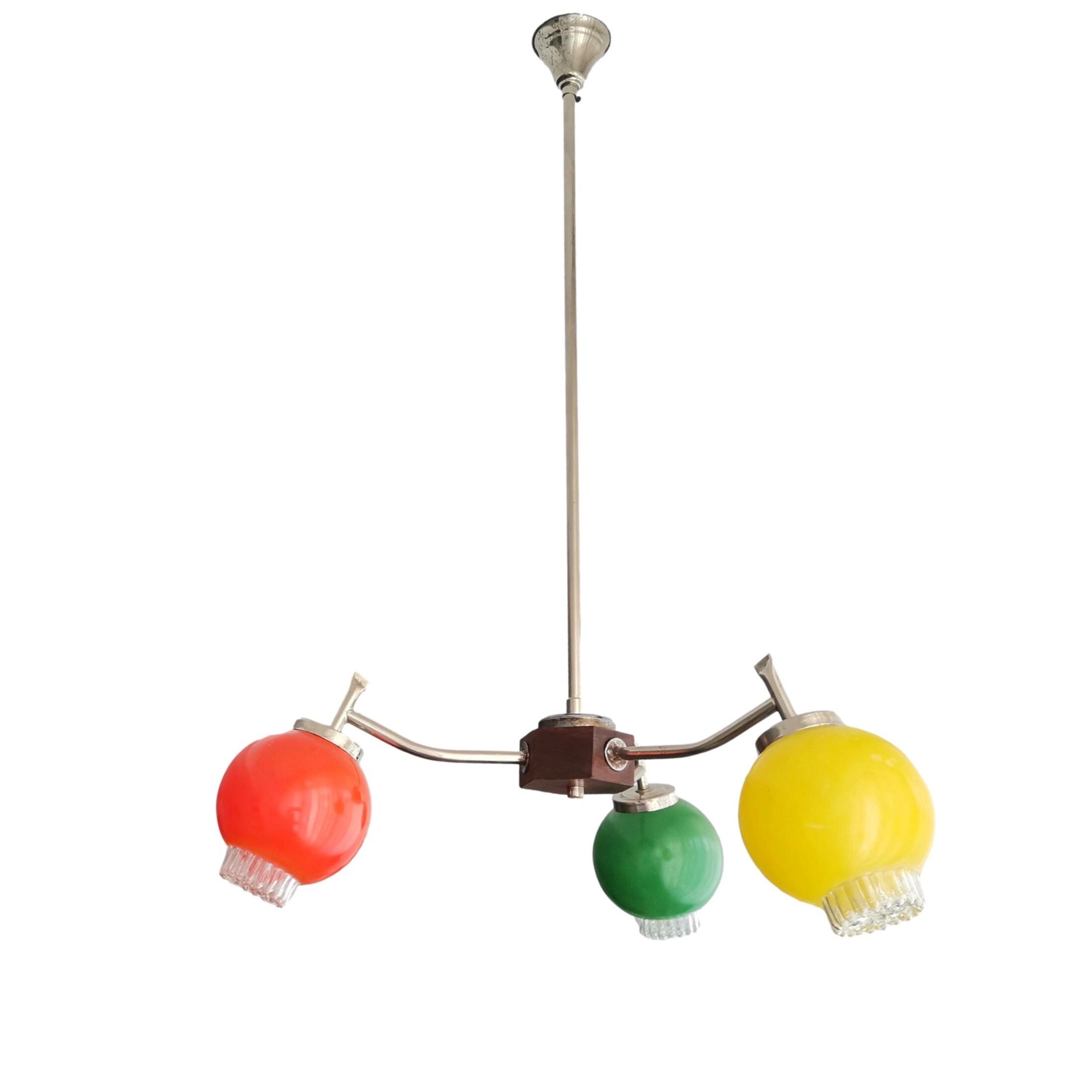 Lampe Soutnik multicolore des années 60