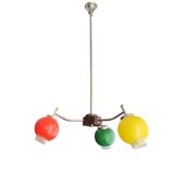 Vintage 60s multicolored Soutnik lamp