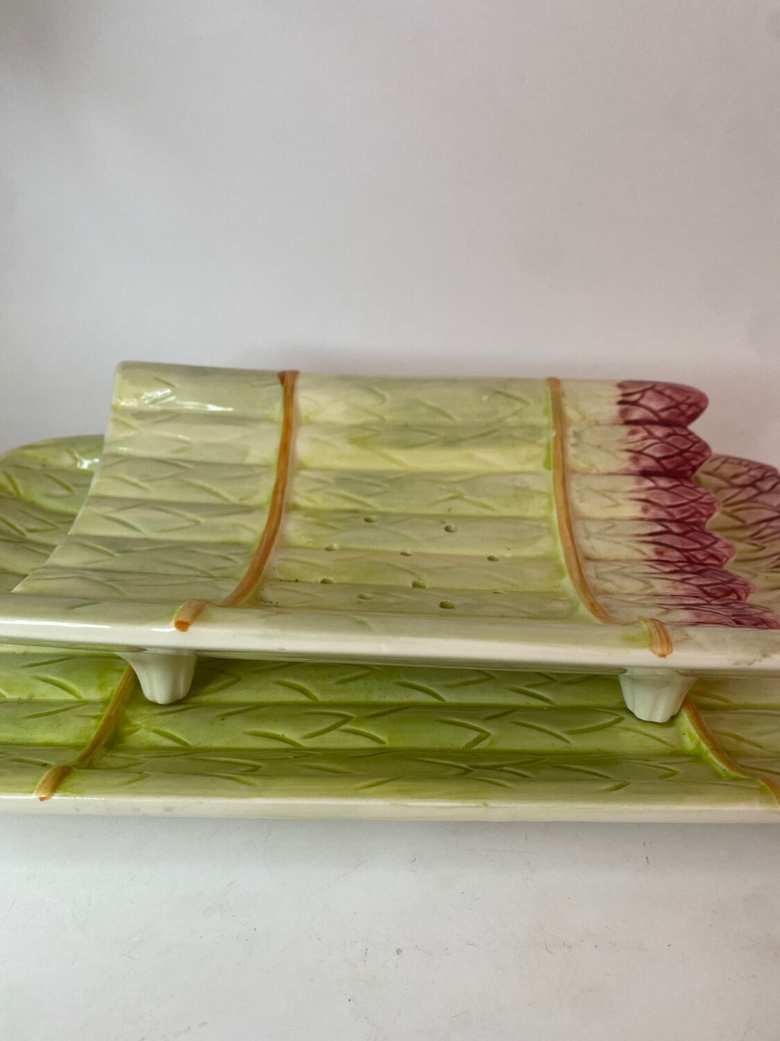 French porcelain asparagus dish