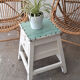 Wooden waxer's stool with drawer
