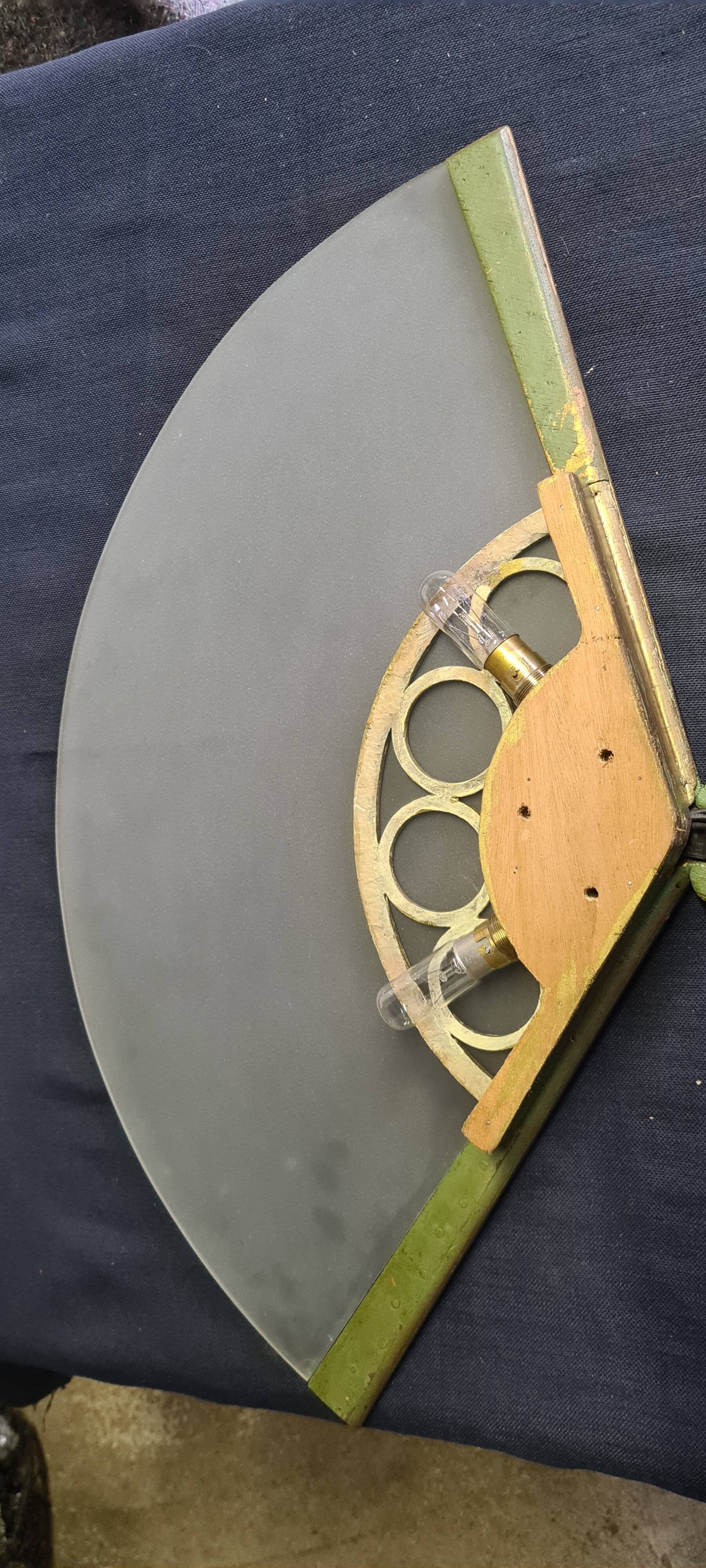 Large artdeco wall light