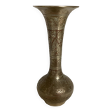 Orientalist vase in worked brass