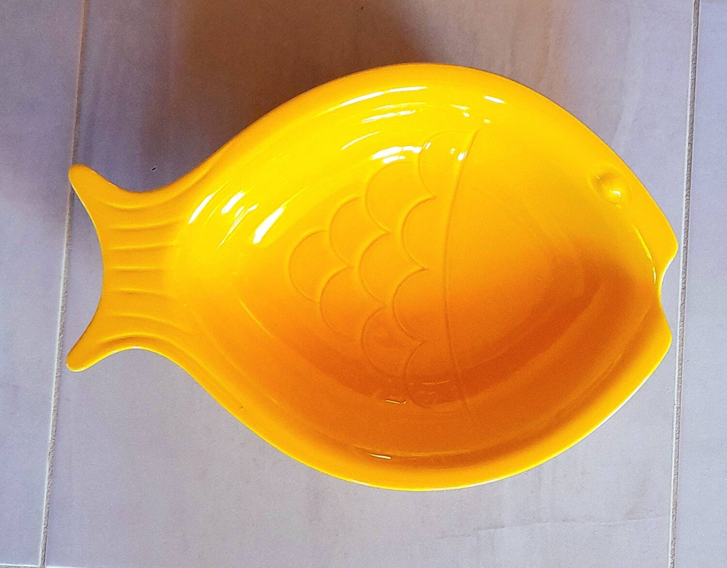 Ceramic fish dish from Brittany