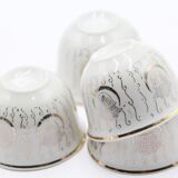 Set of 4 old cups fatma hand