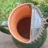 Pichet en terre cuite vernissée milieu XXème