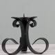 Hand forged vintage candlestick for large candle.