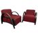 Art Deco style armchairs
