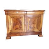 Buffet noyer deux portes deux tiroirs