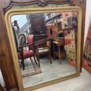 Miroir Grand format Louis Philippe bois doré