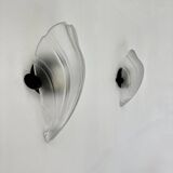 Pair of post modern shell wall lamps , 1980s