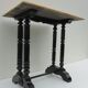 Wooden side table painted in faux marble