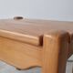 Vintage solid elm bedside table