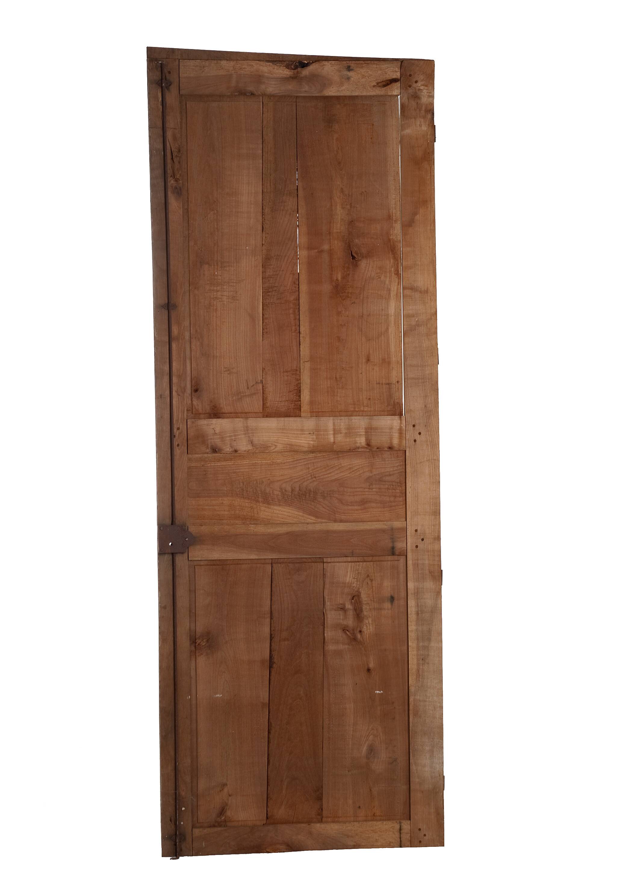 Ancienne Porte en bois de merisier du 18e n°1