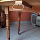 Old round table in walnut with flaps Louis Philippe