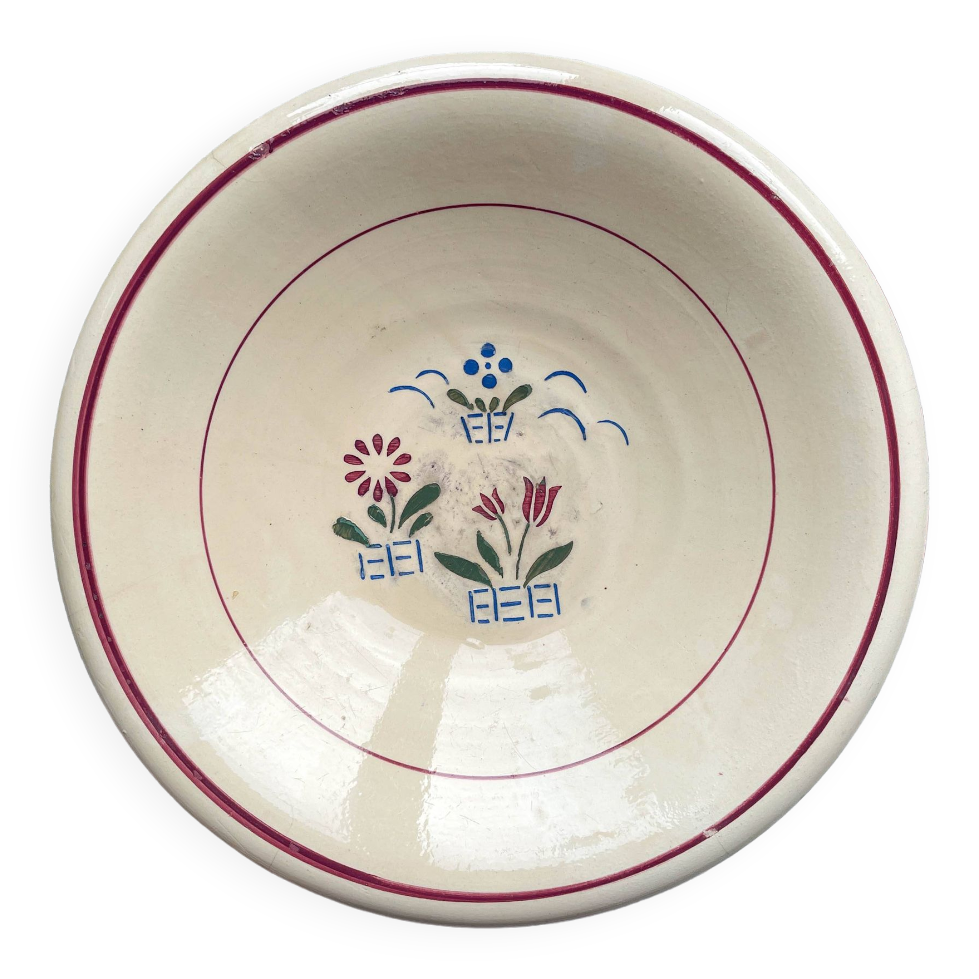 Vintage LUNEVILLE hollow dish, "Aurore" model, Made in France