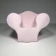 Pale pink chaise longue by Ron Arad for Moroso.