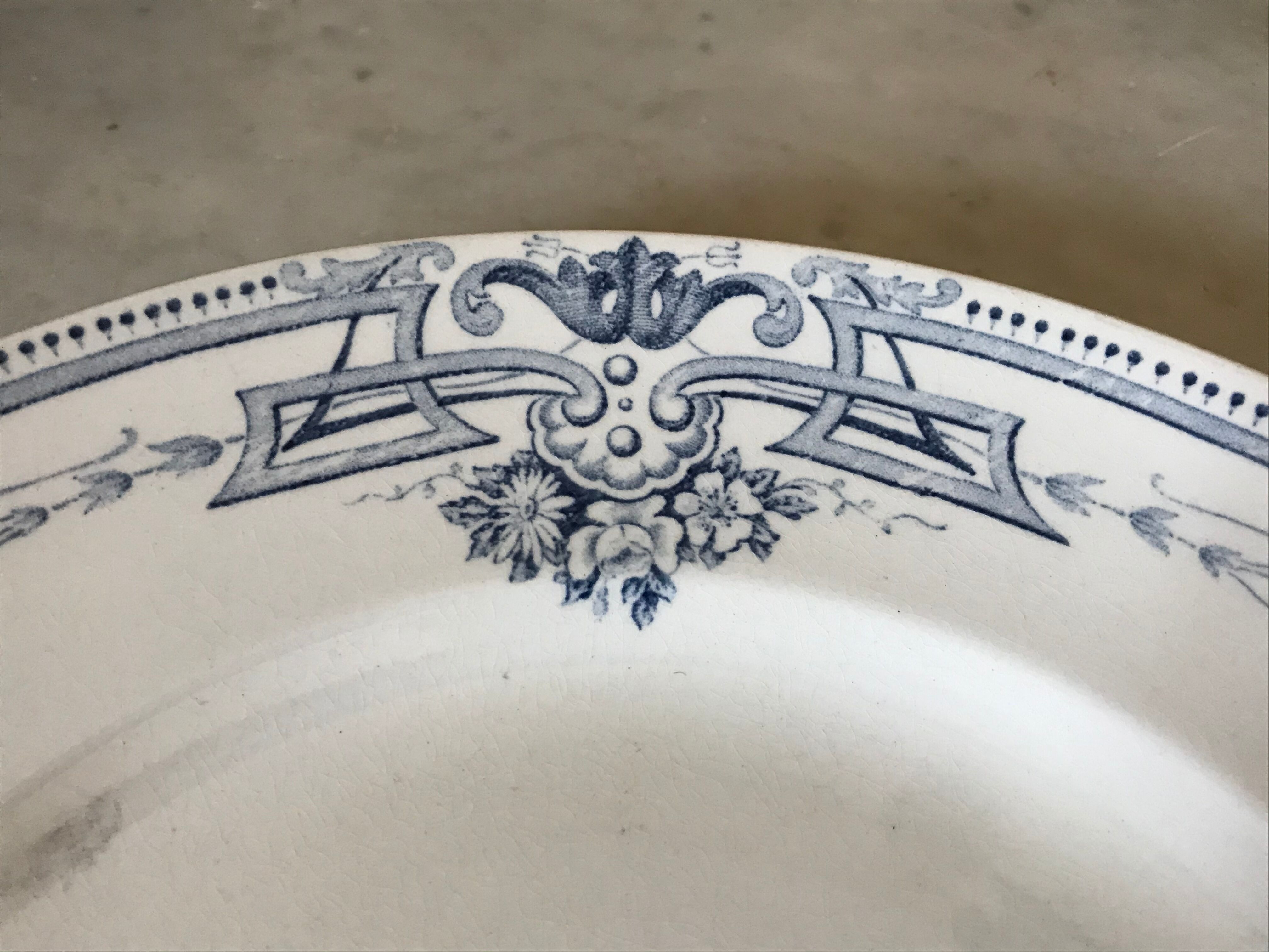 Plat art nouveau KG Luneville