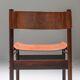 Zalszupin Jacaranda Dining Room Chairs with Saddle 1950 Cognac Leather Seats