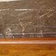 Large buffet en noyer massif, dessus en marbre noir