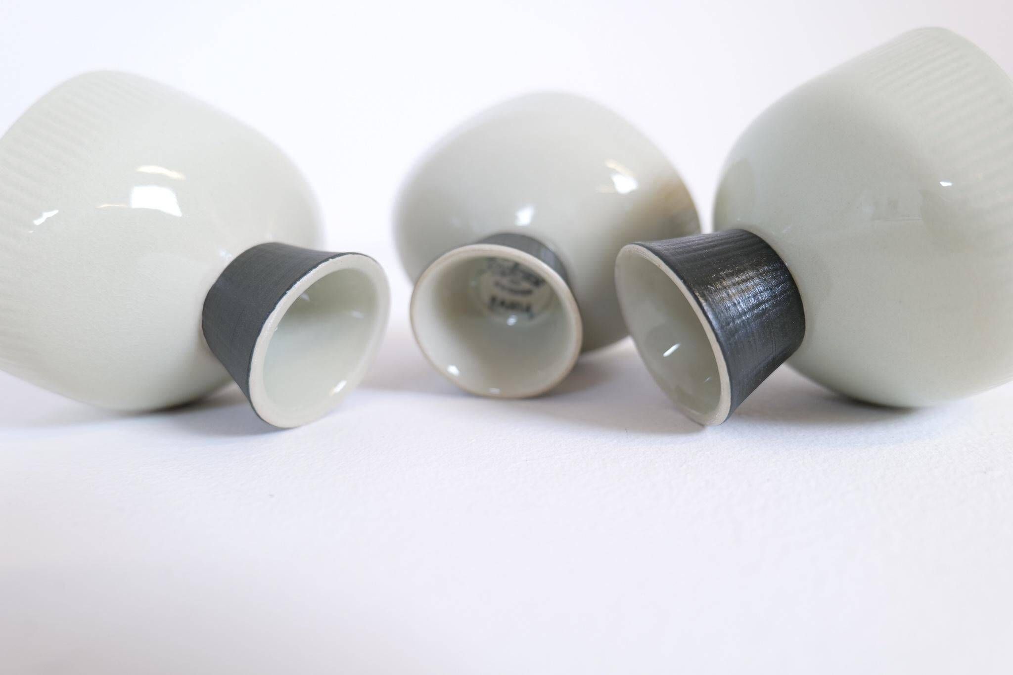 Mid-century modern set of 3 Bahia bowls by Carl-Harry Stålhane, Rörstrand, Sweden.