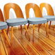 5 chaises, design. A. Suman, Tatra Nabytok, Tchécoslovaquie, années 60