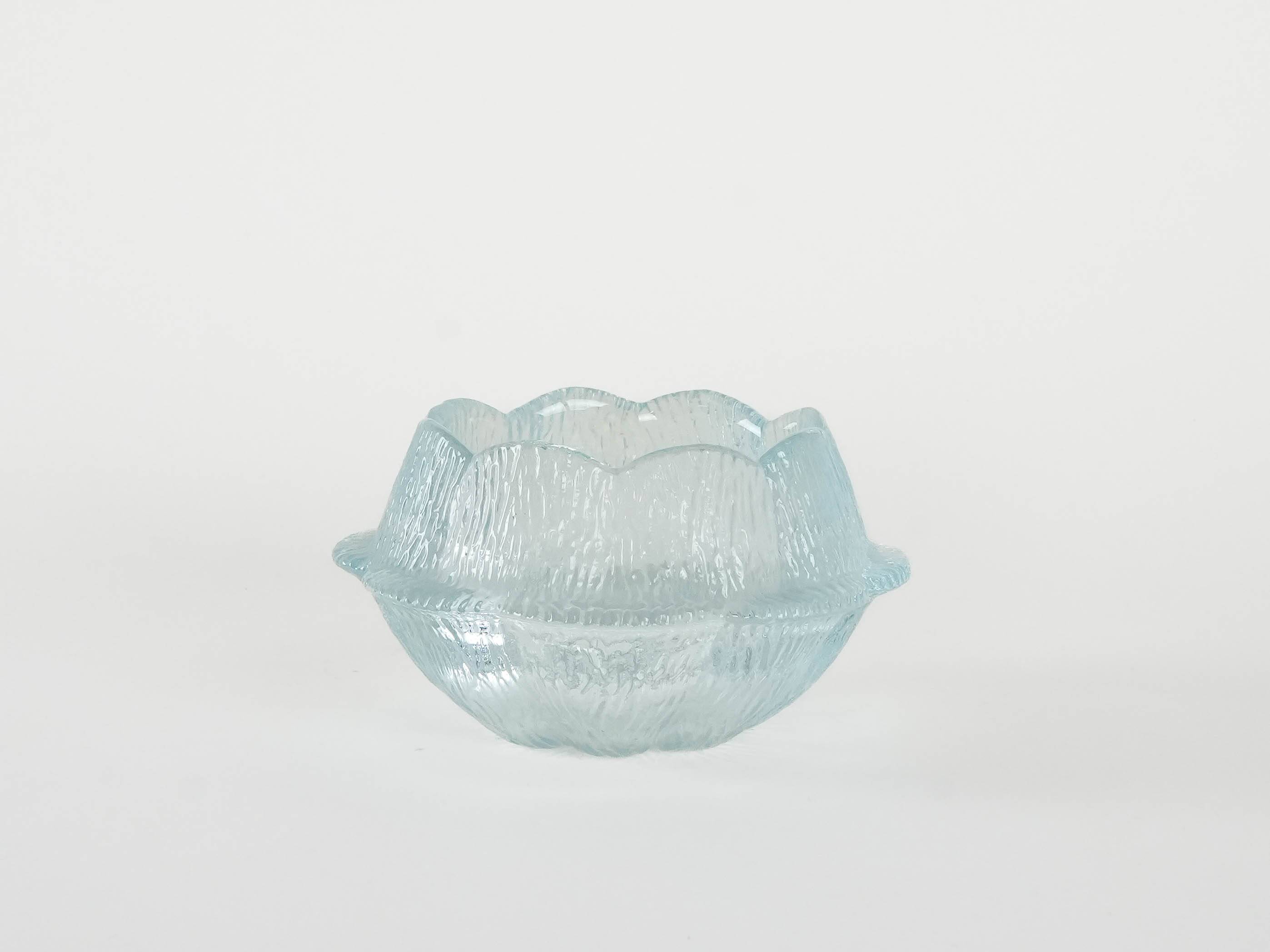 Glass bowl, Danish design, 1980s, manufacturer: Holmegaard, designer: Sidse