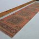 Vintage Turkish Hand-Knotted Wool Cotton Brown Runner Rug 80x336