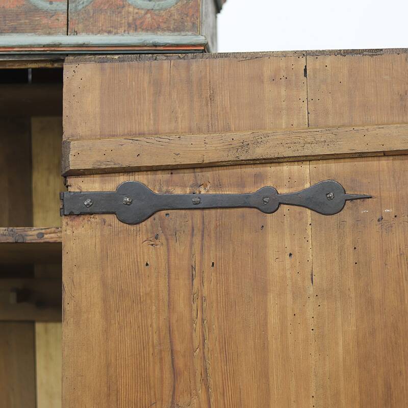 Folk art painted bridal wardrobe