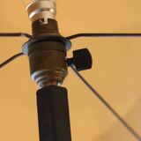 Very large brutalist wrought iron floor lamp, circa 1950