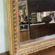Antique fireplace mirror - wood and gilded stucco - 145 x 86