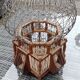 50' Vintage Metal and Wood Bird Cage