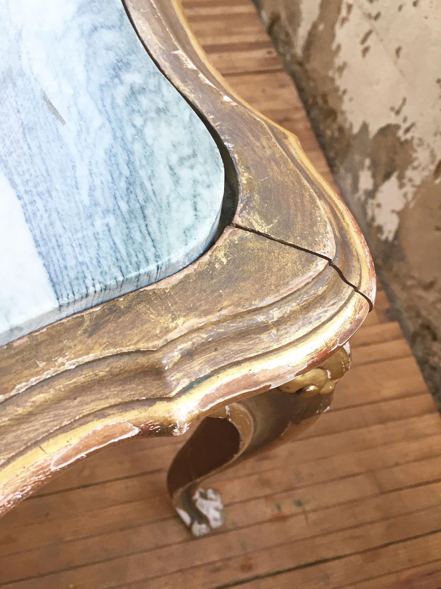 Louis XV marble coffee table