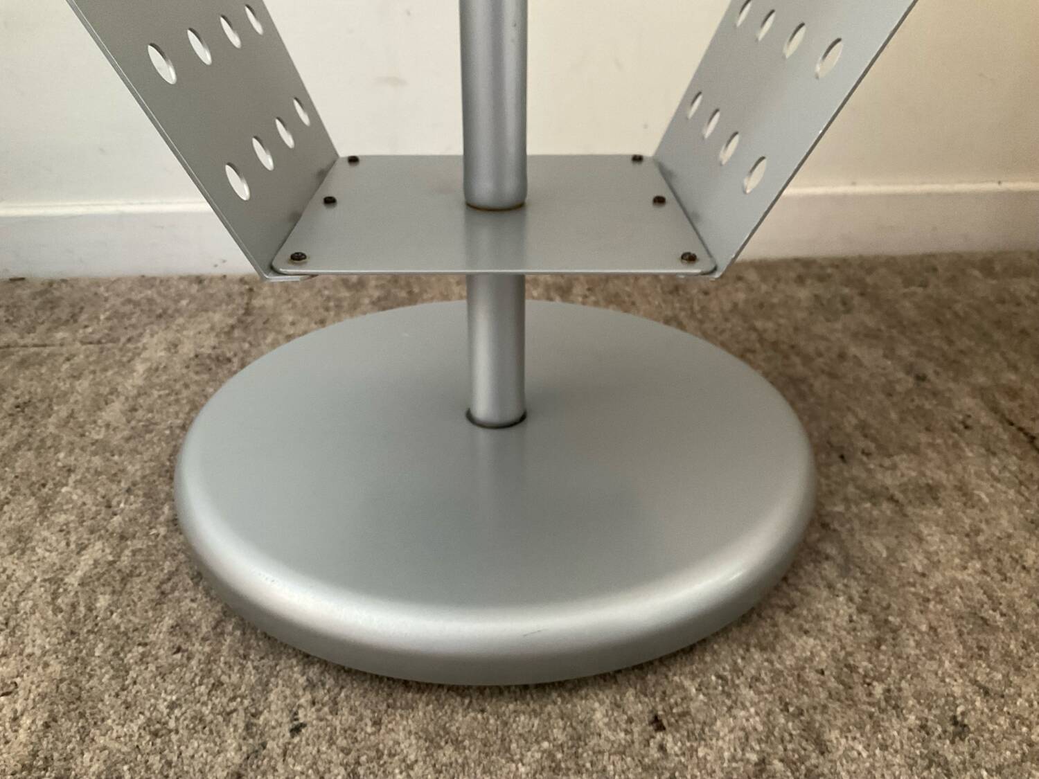 Post-Modern metal side table from the 1980s