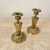 Pair of antique candlesticks