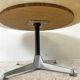 70's aluminum and white marble coffee table