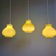 Vintage green opaline pendant light (4 available), 1960-70