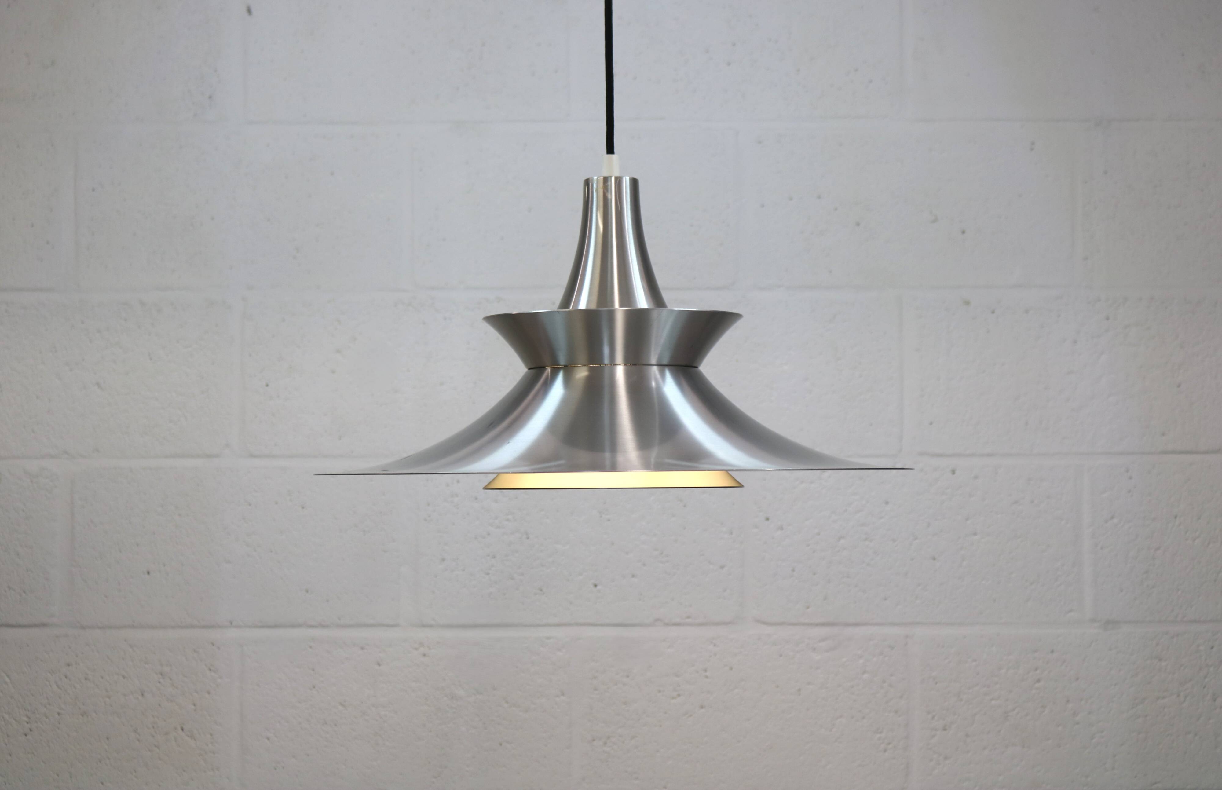 DANISH metallic pendant Lamp | 1970s Lamp | Scandinavian design | Midmod