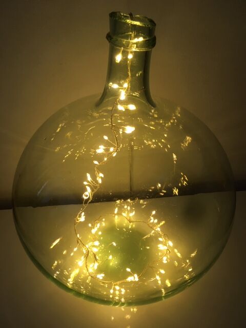 15L transparent old demijohn