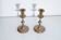 Pair of vintage Scandinavian brass candle holders